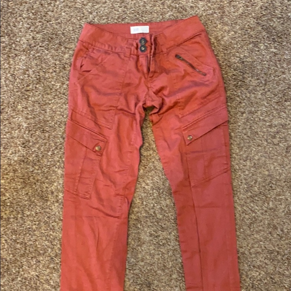 Light red cargo pants